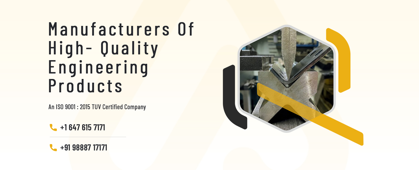 Manufacturer of Engineering goods Automobile parts Sheet metal components